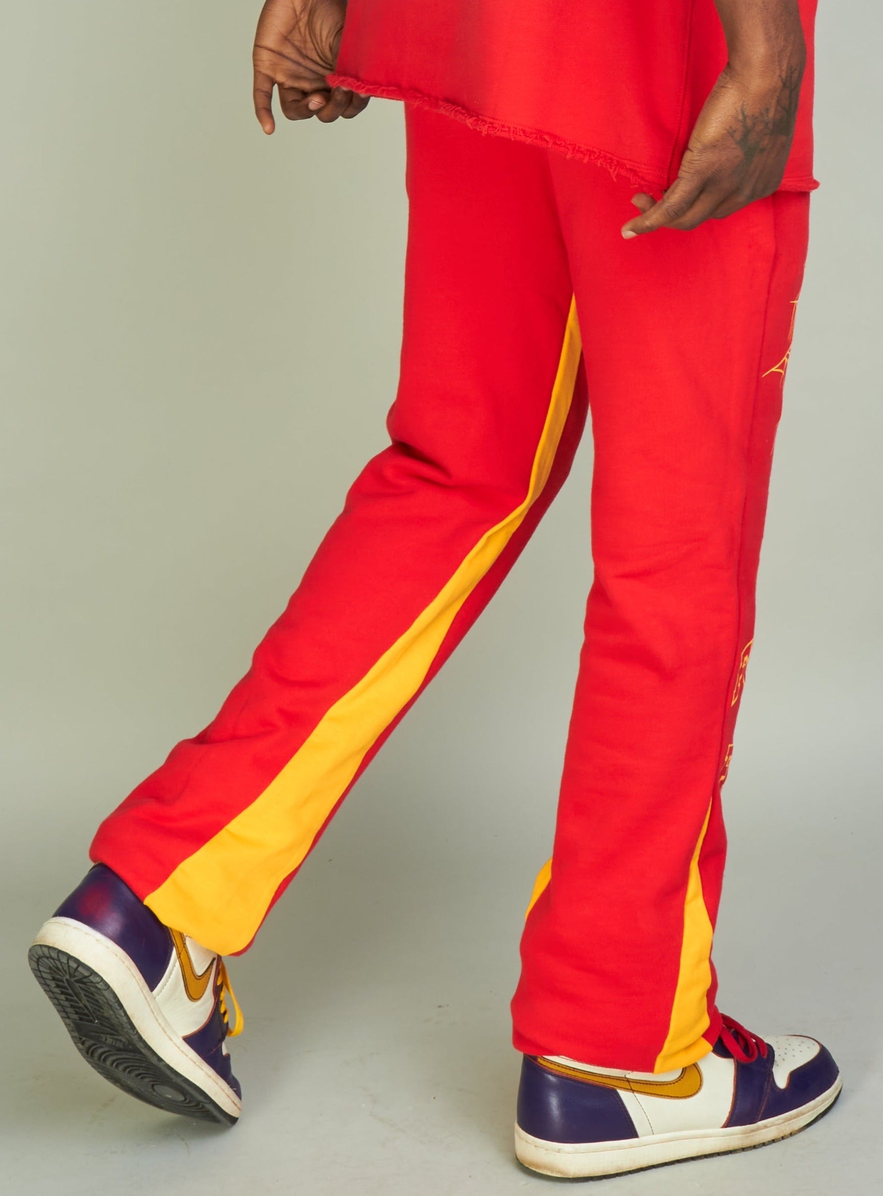 Politics Sweatpants - Isaacs - Red And Orange - 703