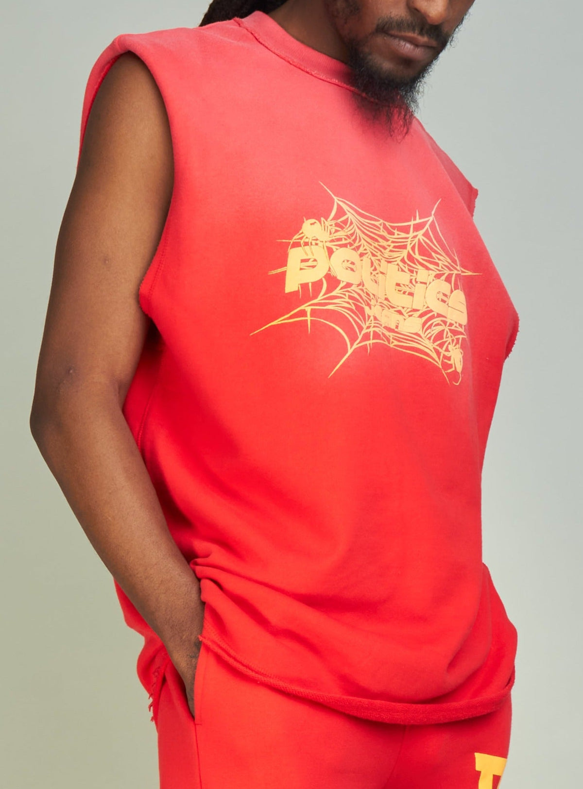 Politics Tank Top - Isaacs - Red And Orange - 093