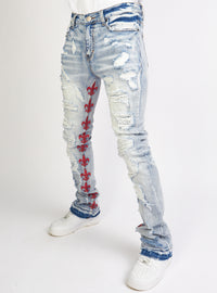 Politics Jeans - Barlow - Stacked - Light Blue - 508 - Politics