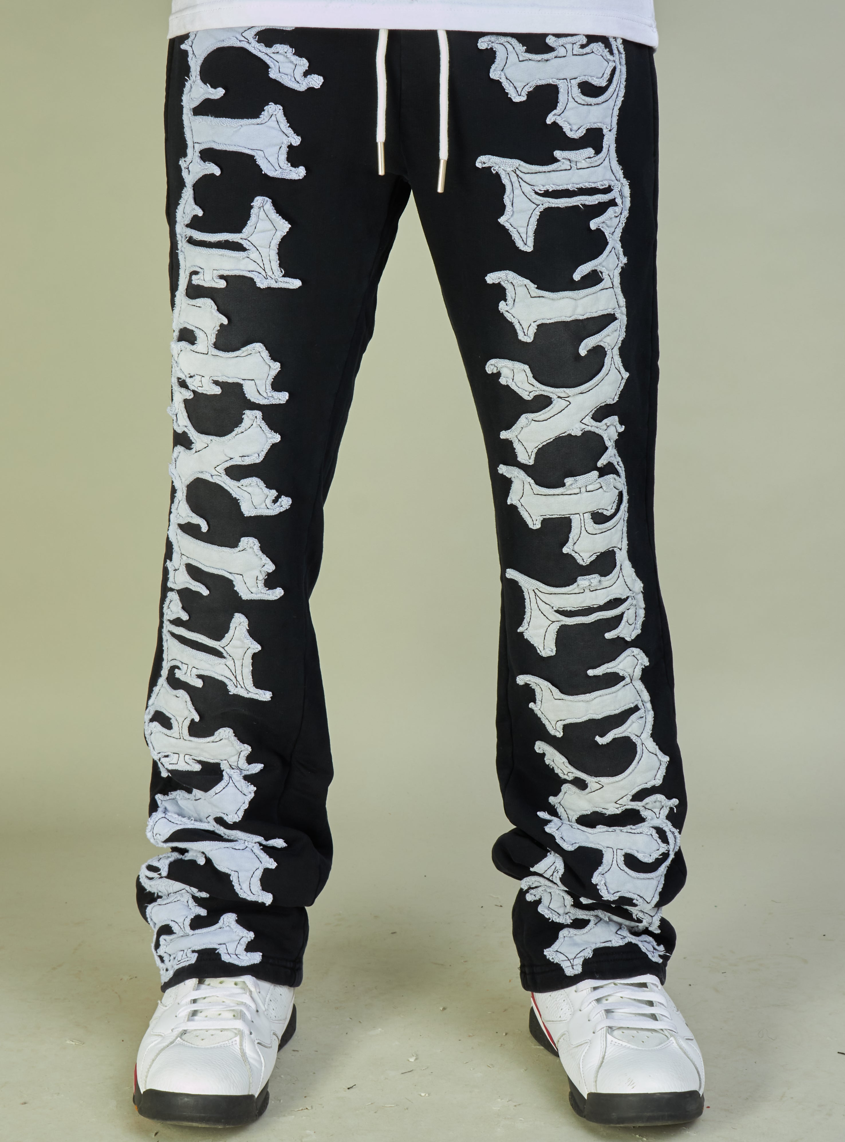 Politics Sweatpants - Hale - Black and White - 707