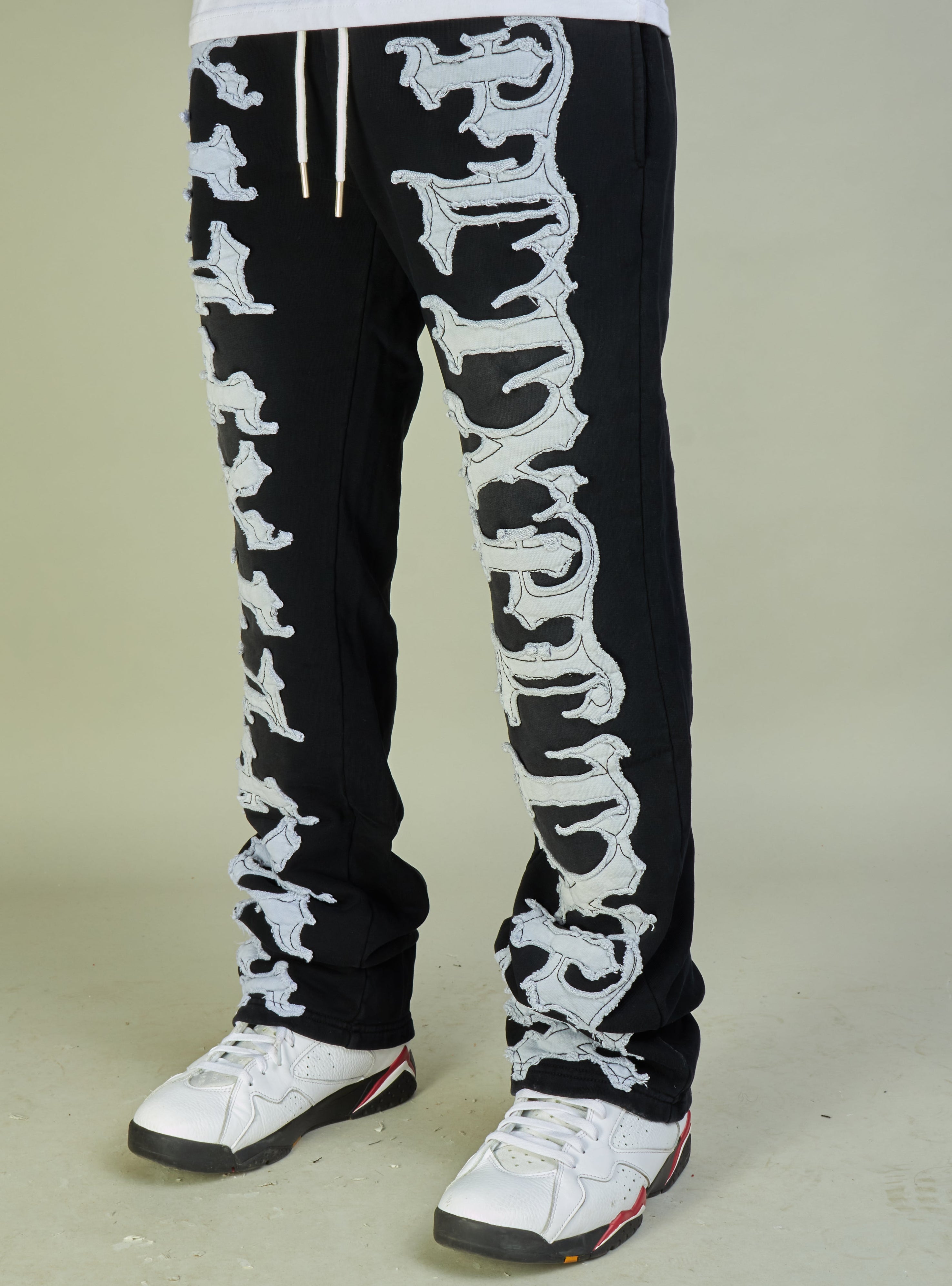 Politics Sweatpants - Hale - Black and White - 707