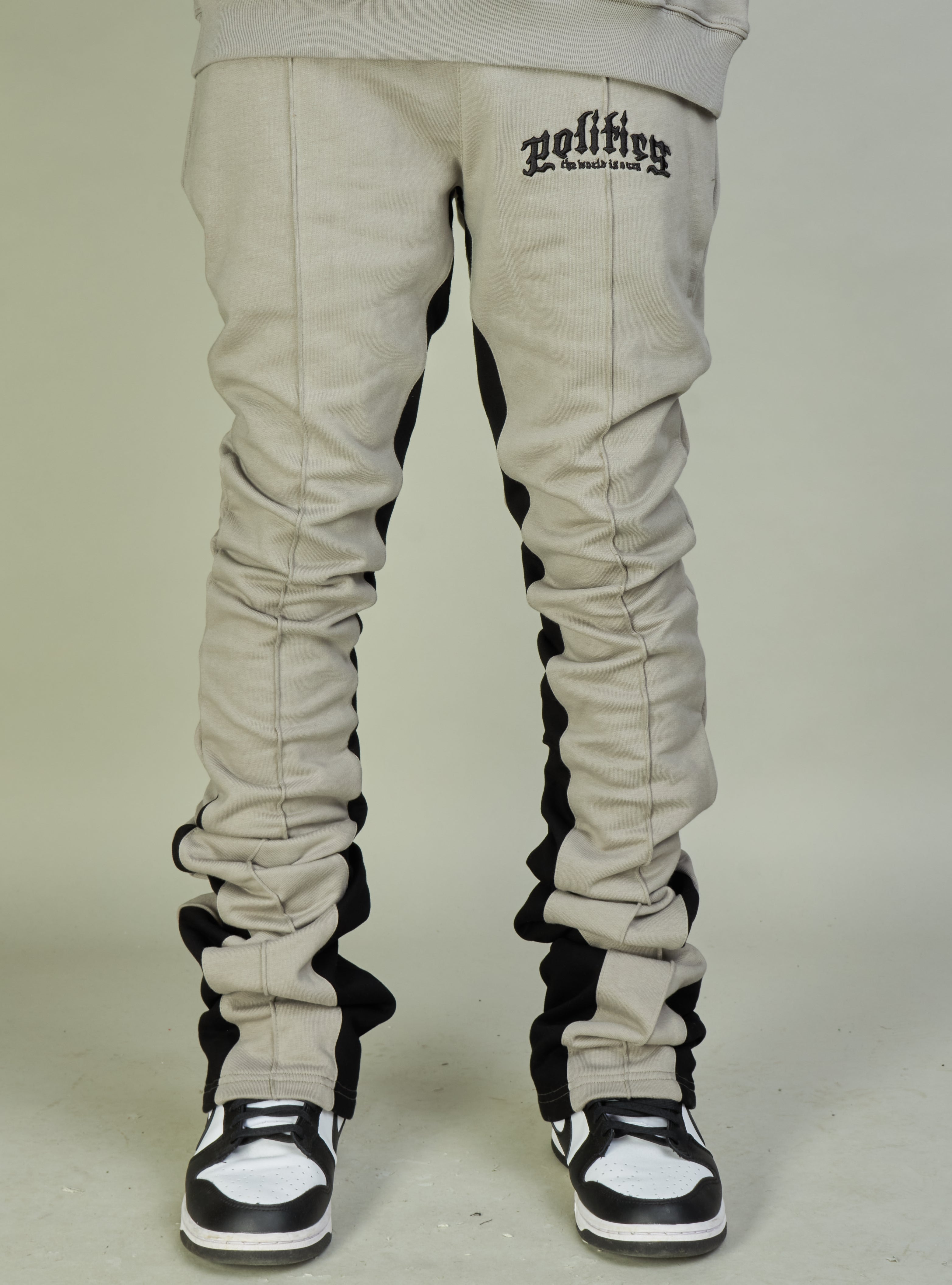 Politics Sweatpants - Frazier - Grey and Black - 732