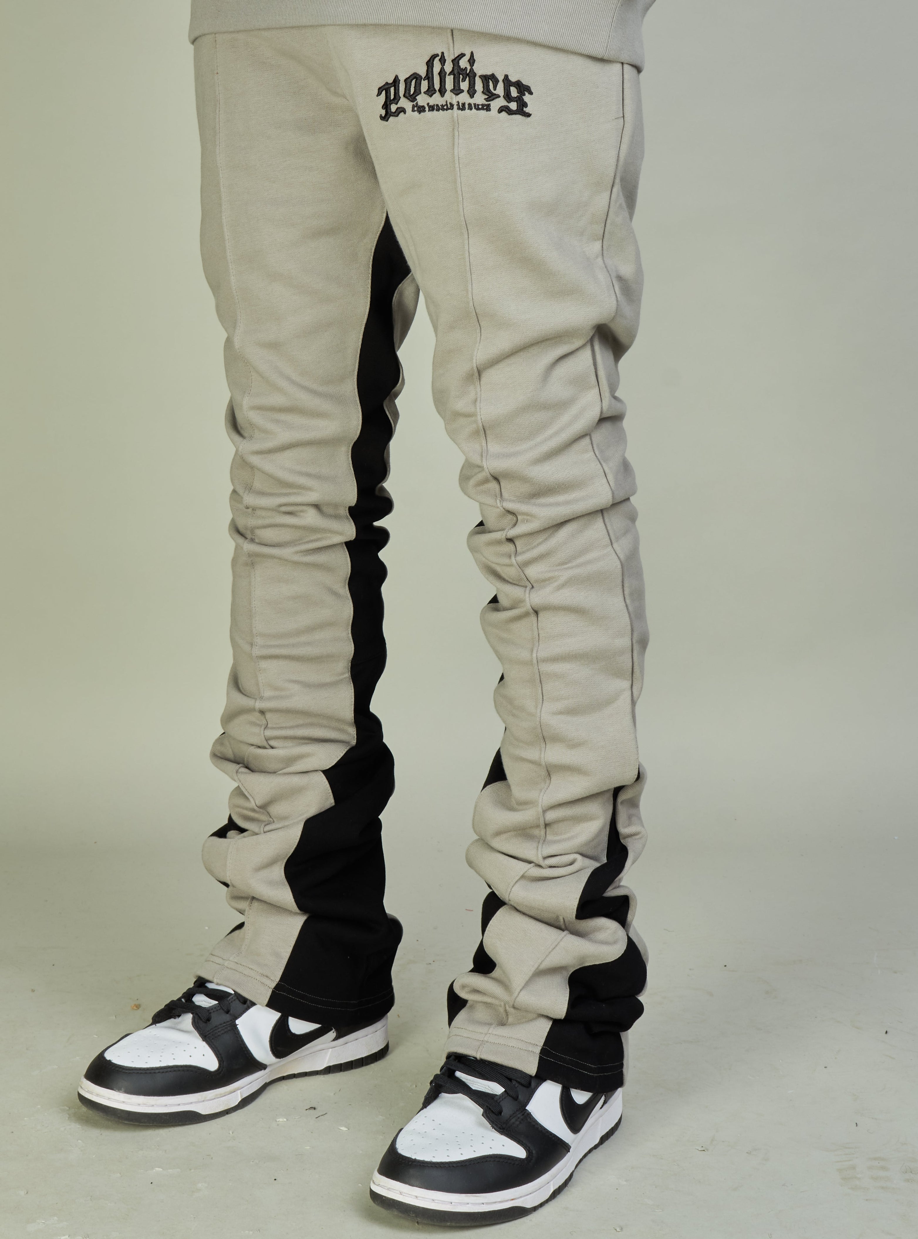 Politics Sweatpants - Frazier - Grey and Black - 732
