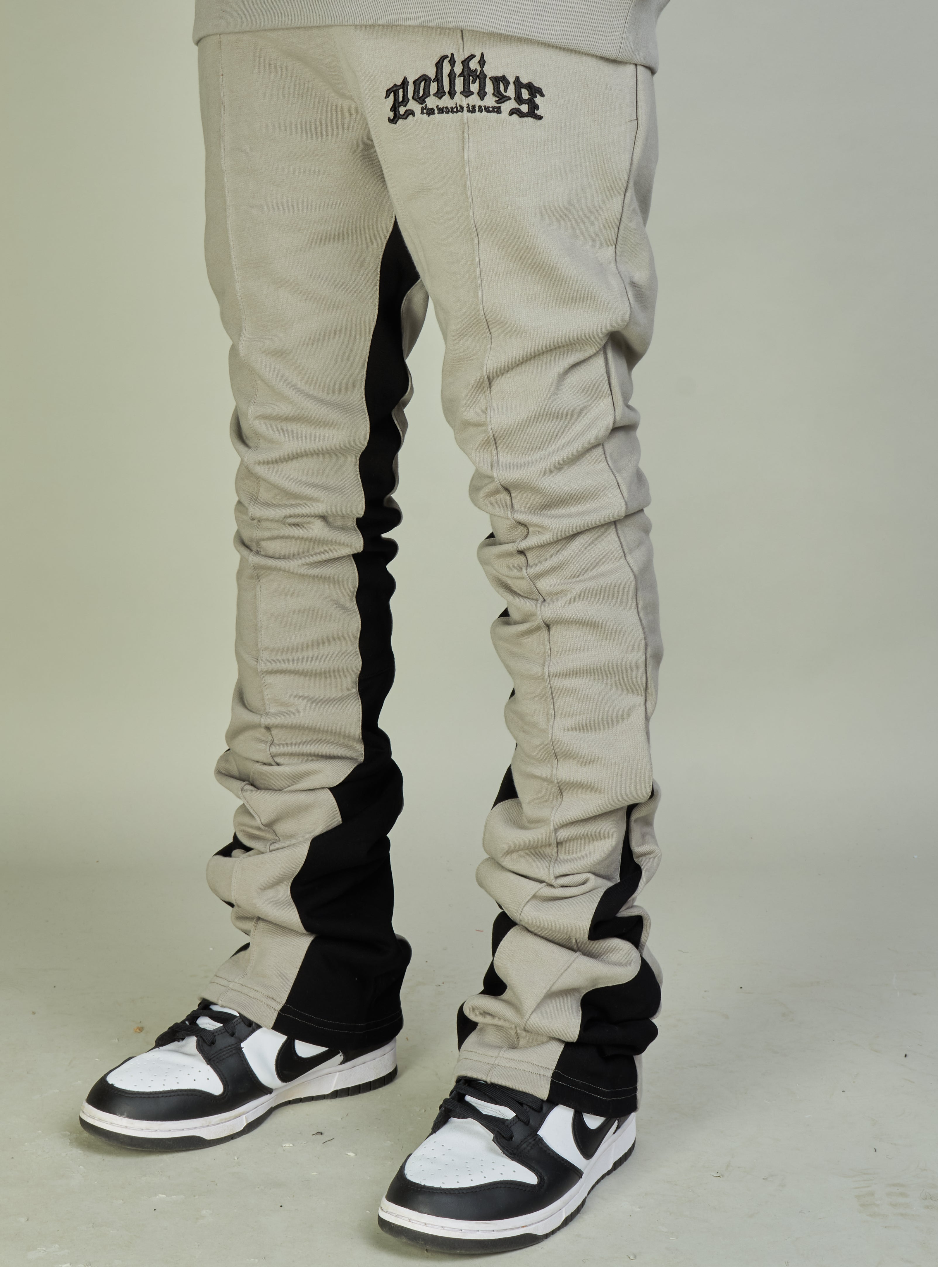 Politics Sweatpants - Frazier - Grey and Black - 732
