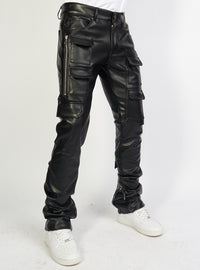 Politics Jeans - Murphy - PU Leather Black - 551 - Politics