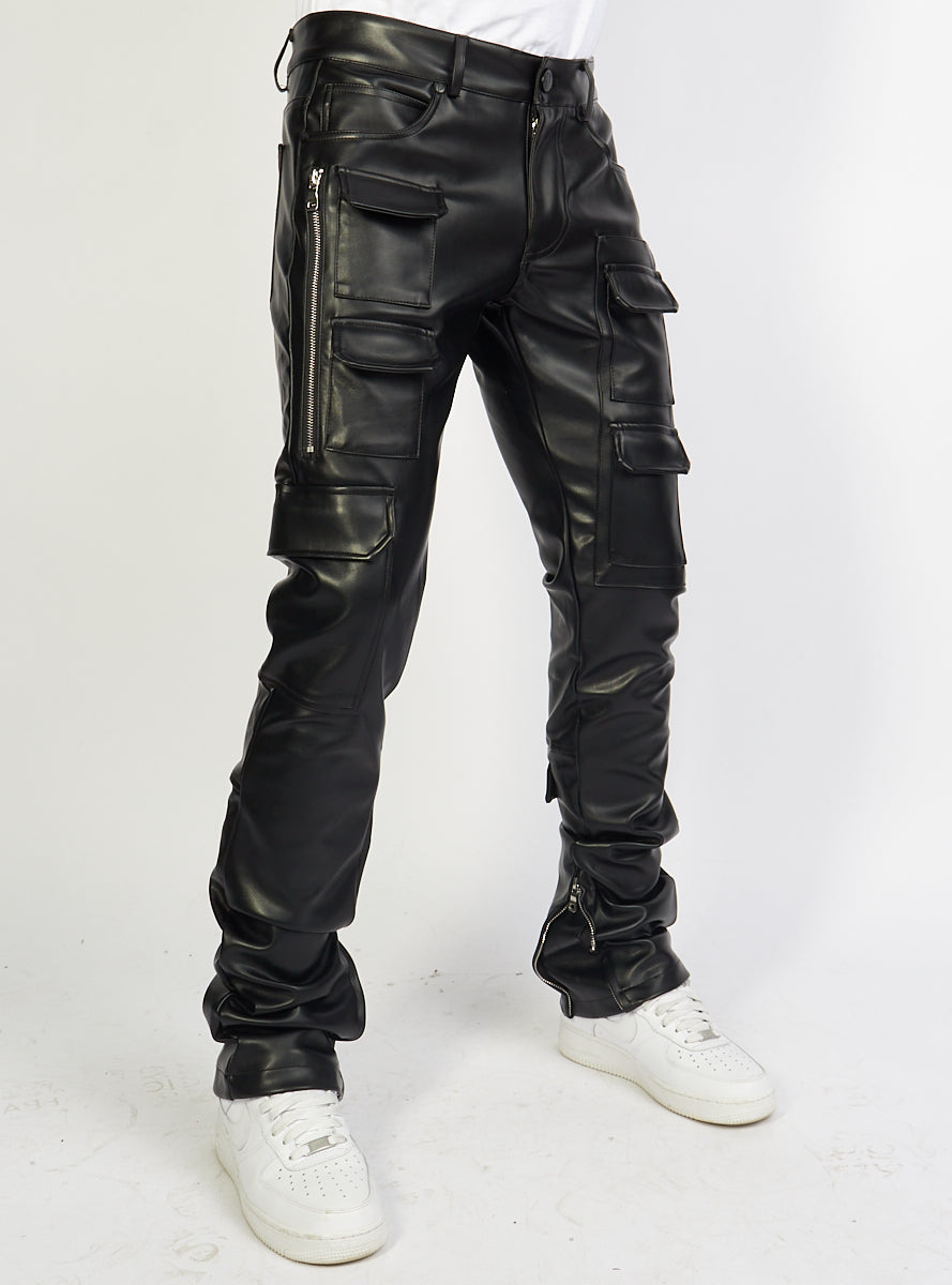 Politics Jeans - Murphy - PU Leather Black - 551 - Politics
