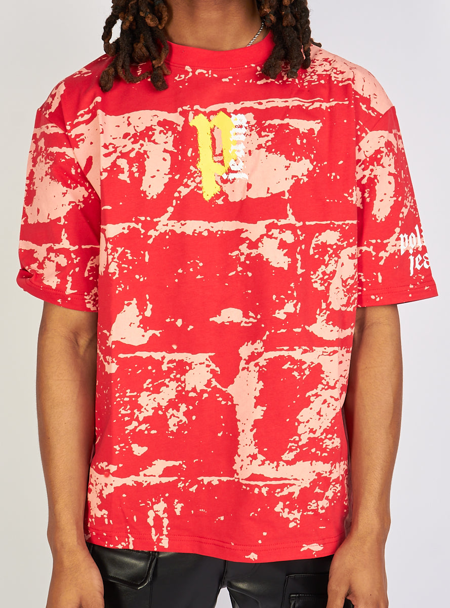 Politics T-Shirt - Graffiti - Coral  - Graffiti102
