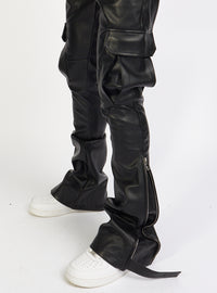 Politics Jeans - Barlow - Black PU Leather - 552 - Politics