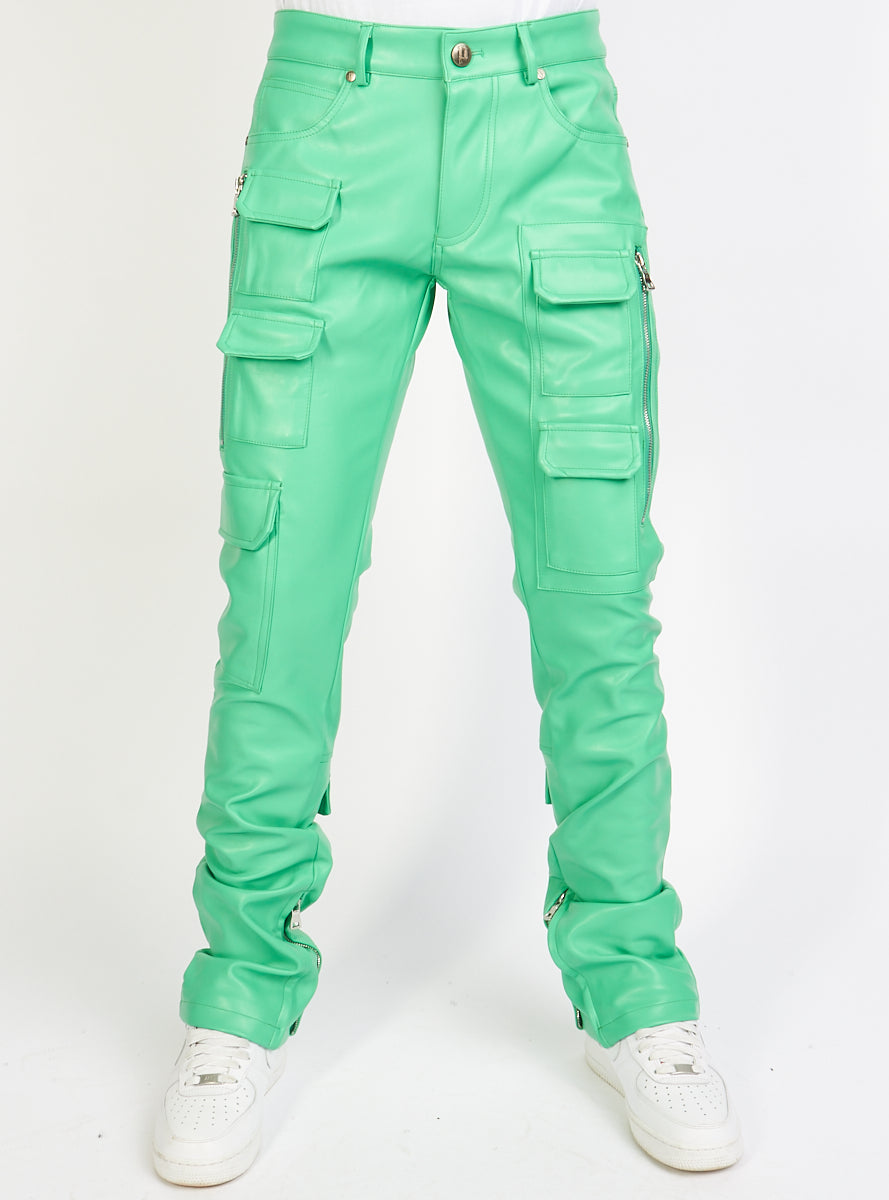 Politics Jeans - Murphy - PU Leather Mint - 102