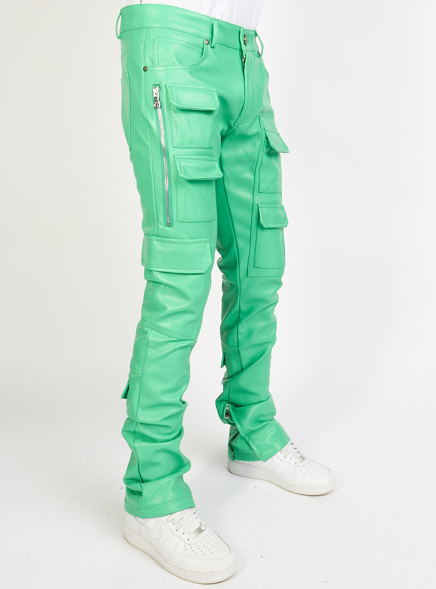 Politics Jeans - Murphy - PU Leather Mint - 102