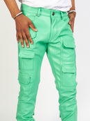 Politics Jeans - Murphy - PU Leather Mint - 102 - Politics