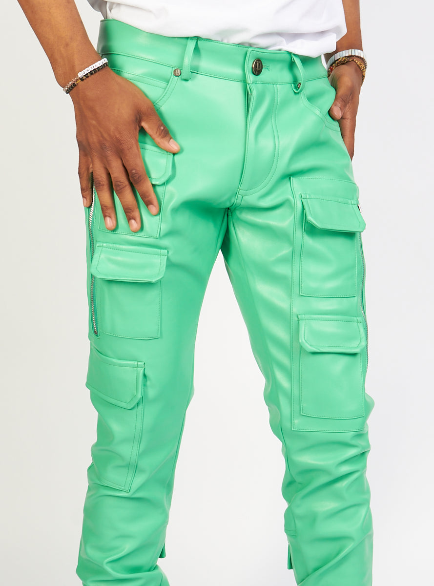 Politics Jeans - Murphy - PU Leather Mint - 102 - Politics