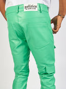 Politics Jeans - Murphy - PU Leather Mint - 102 - Politics