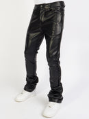 Politics Jeans - Barlow - Black PU Leather - 552 - Politics