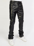 Politics Jeans - Barlow - Black PU Leather - 552 - Politics