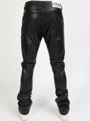 Politics Jeans - Barlow - Black PU Leather - 552 - Politics