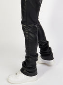 Politics Jeans - Barlow - Black PU Leather - 552 - Politics