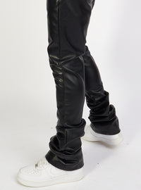 Politics Jeans - Barlow - Black PU Leather - 552 - Politics