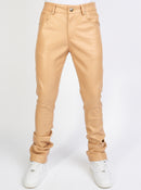Politics Jeans - Barlow - Beige PU Leather - 552 - Politics