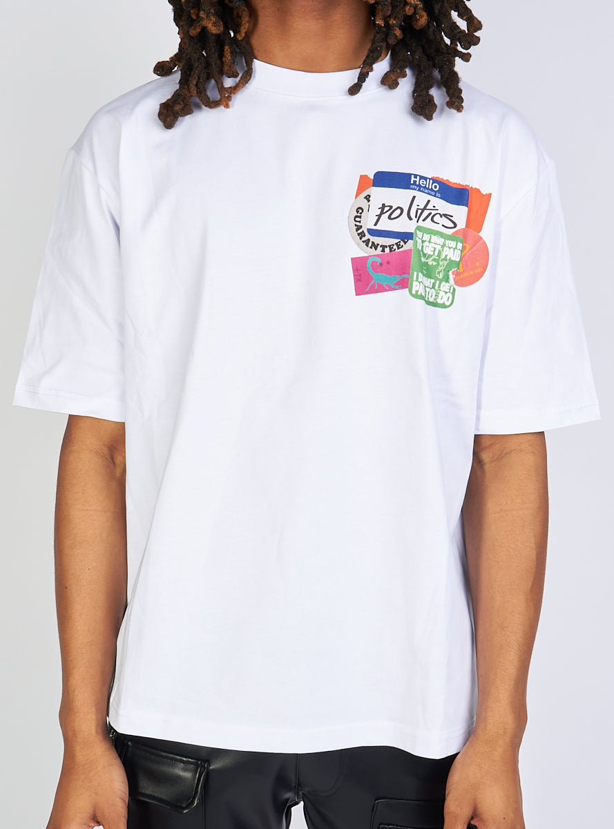 Politics T-Shirt - White - Wilkins101