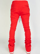 Politics Super Stacked Sweatpants - Red - Foster707