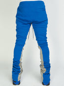 Politics Sweatpants - Super Stacked Sweatpants - Blue And Grey - Foster705