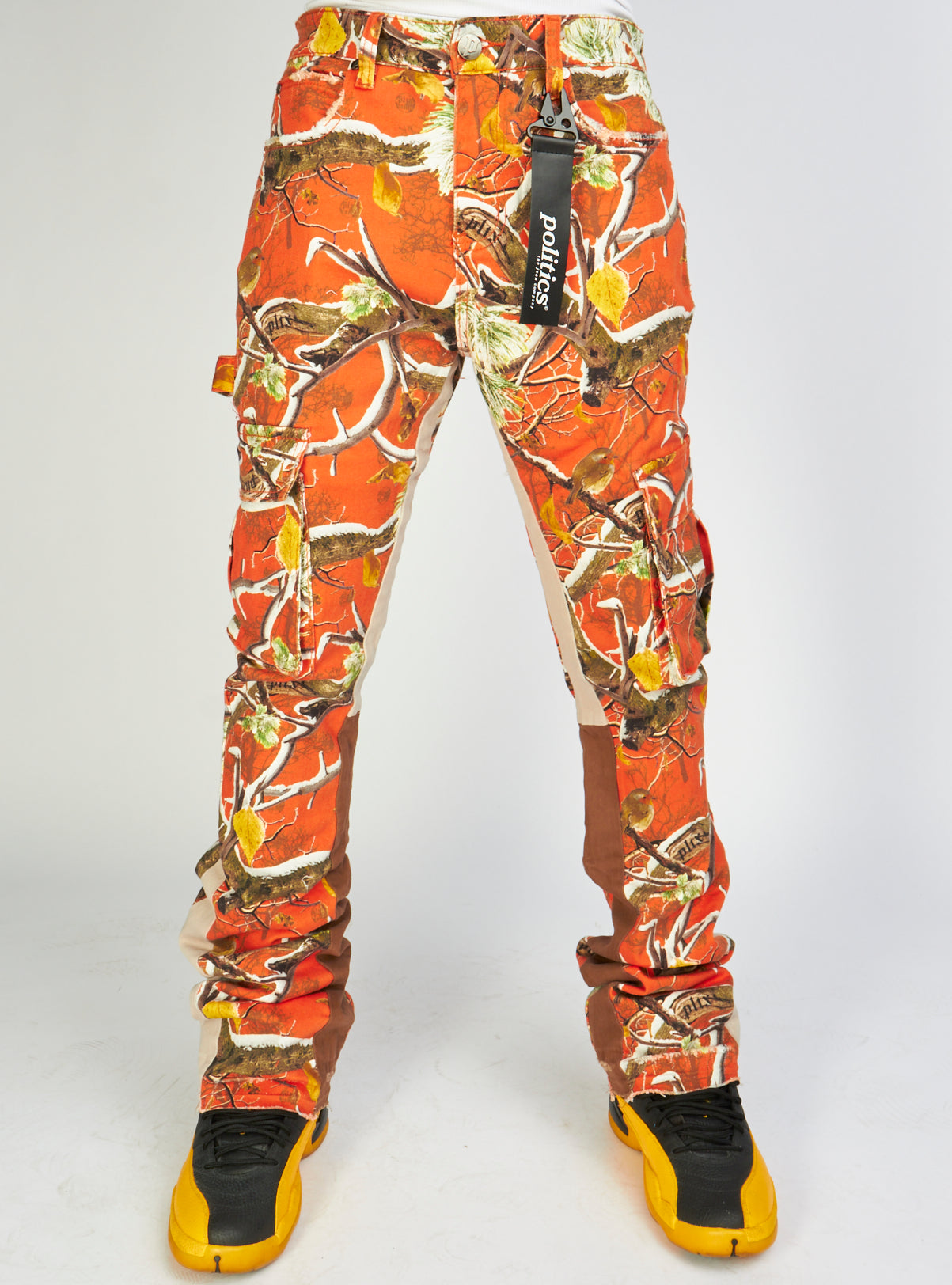 Politics Jeans - Mott - Orange Camo - Cargo Stacked Denim - 519