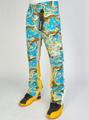 Politics Jeans - Mott - Blue Camo - Cargo Stacked Denim  - 518