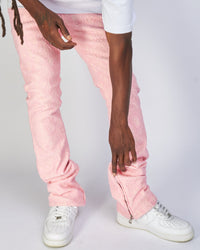Politics Jeans - Baldwin - Pink - Stacked Applique Denim - 501