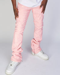 Politics Jeans - Baldwin - Pink - Stacked Applique Denim - 501
