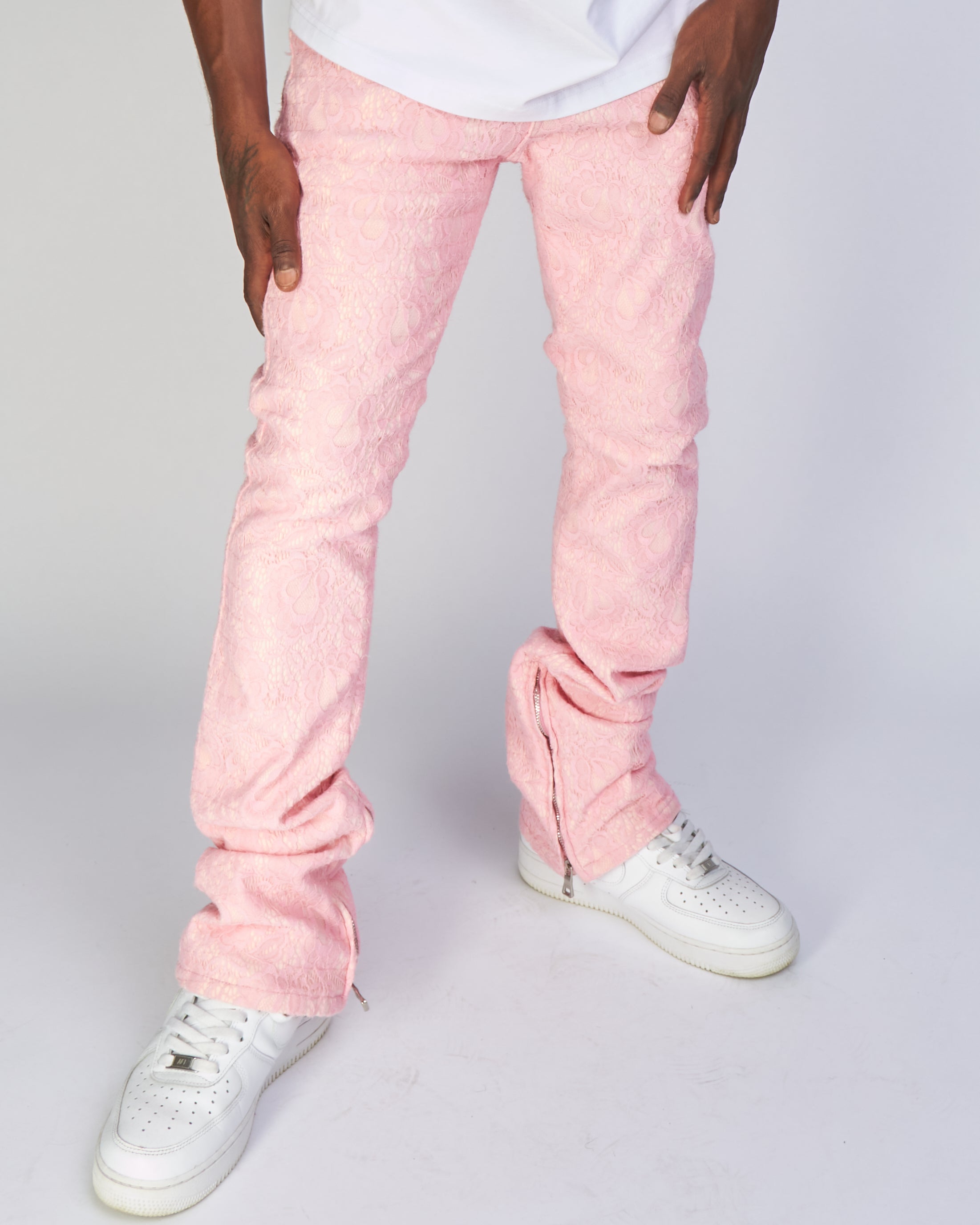 Politics Jeans - Baldwin - Pink - Stacked Applique Denim - 501