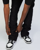 Politics Jeans - Baldwin - Black - Stacked Applique Denim  - 504