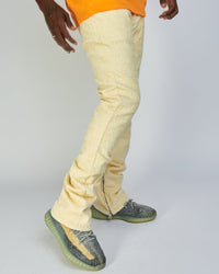 Politics Jeans - Baldwin - Cream - Stacked Applique Denim  - 503