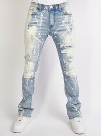 Politics Jeans - Barlow - Stacked - Light Blast - 504 - Politics