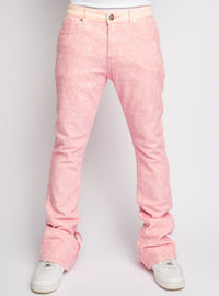 Politics Jeans - Baldwin - Pink - Stacked Applique Denim - 501
