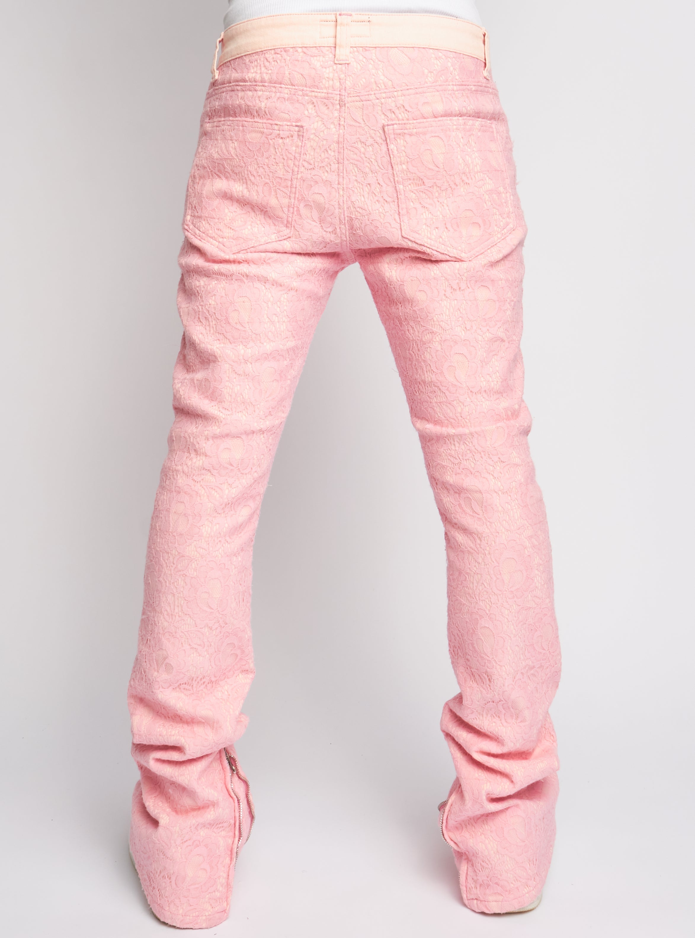 Politics Jeans - Baldwin - Pink - Stacked Applique Denim - 501