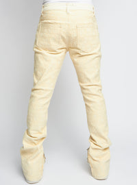 Politics Jeans - Baldwin - Cream - Stacked Applique Denim  - 503