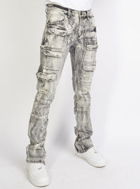 Politics Jeans - Murph - Skinny Stacked - Grey Storm - 501 - Politics