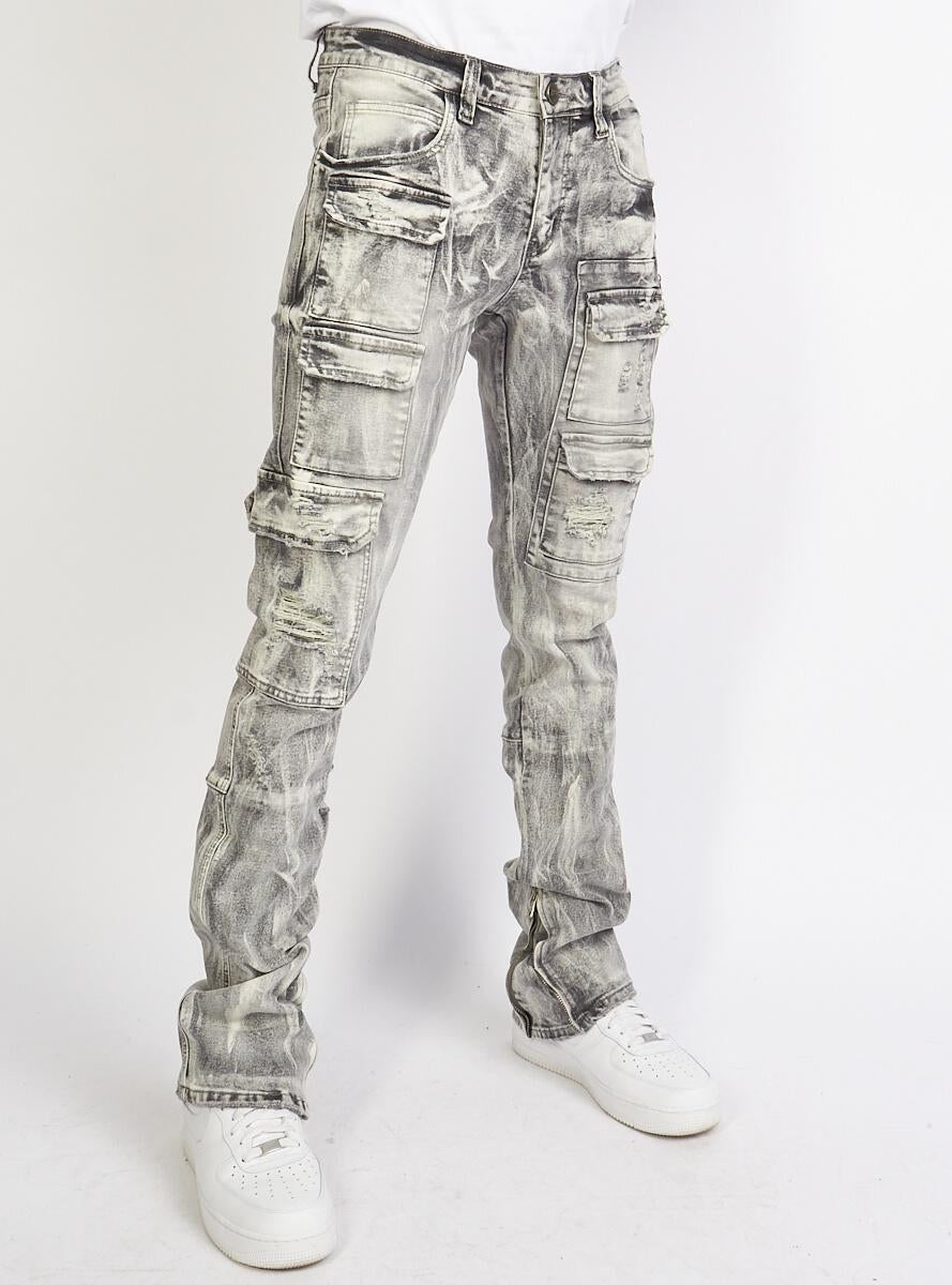 Politics Jeans - Murph - Skinny Stacked - Grey Storm - 501 - Politics