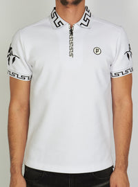 Politics T-Shirt - Allen Polo - White And Black - ALLEN155 - Politics