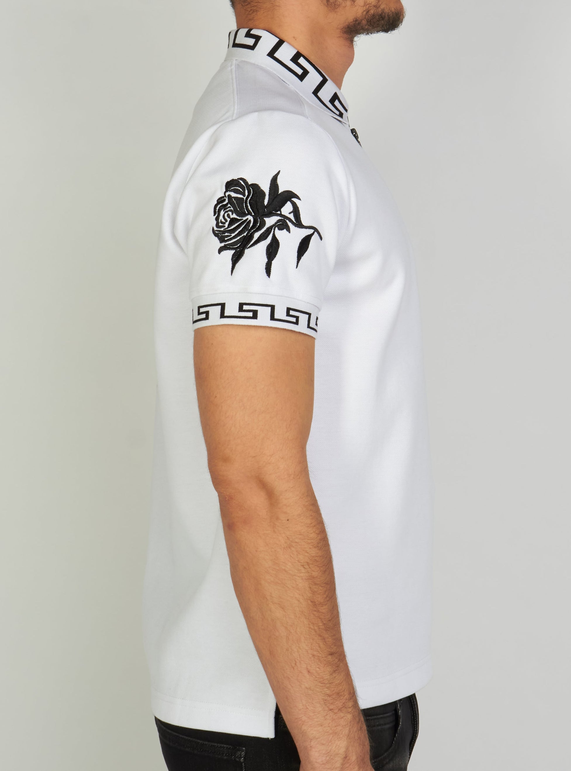 Politics T-Shirt - Allen Polo - White And Black - ALLEN155