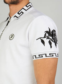 Politics T-Shirt - Allen Polo - White And Black - ALLEN155 - Politics