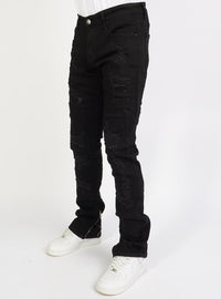 Politics Jeans - Ramsey - Stacked - Jet Black - 515 - Politics