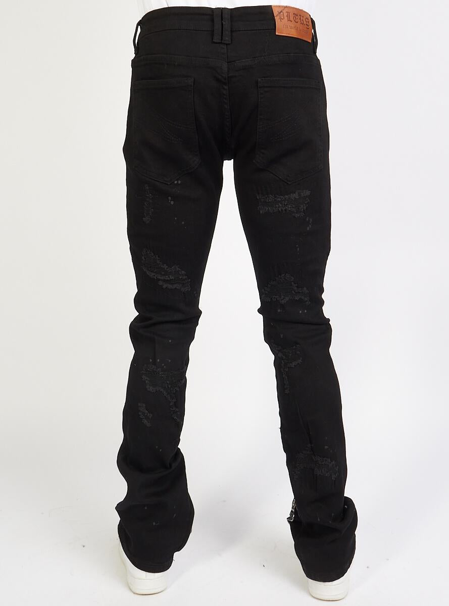 Politics Jeans - Ramsey - Stacked - Jet Black - 515 - Politics