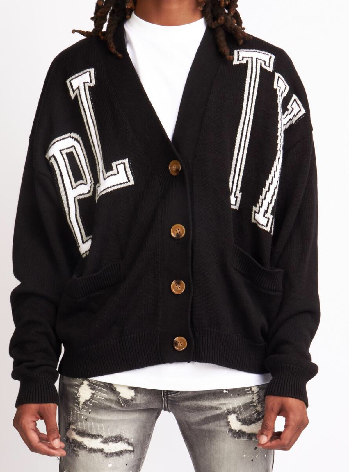Politics Cardigan - Ramsey - Black - 341