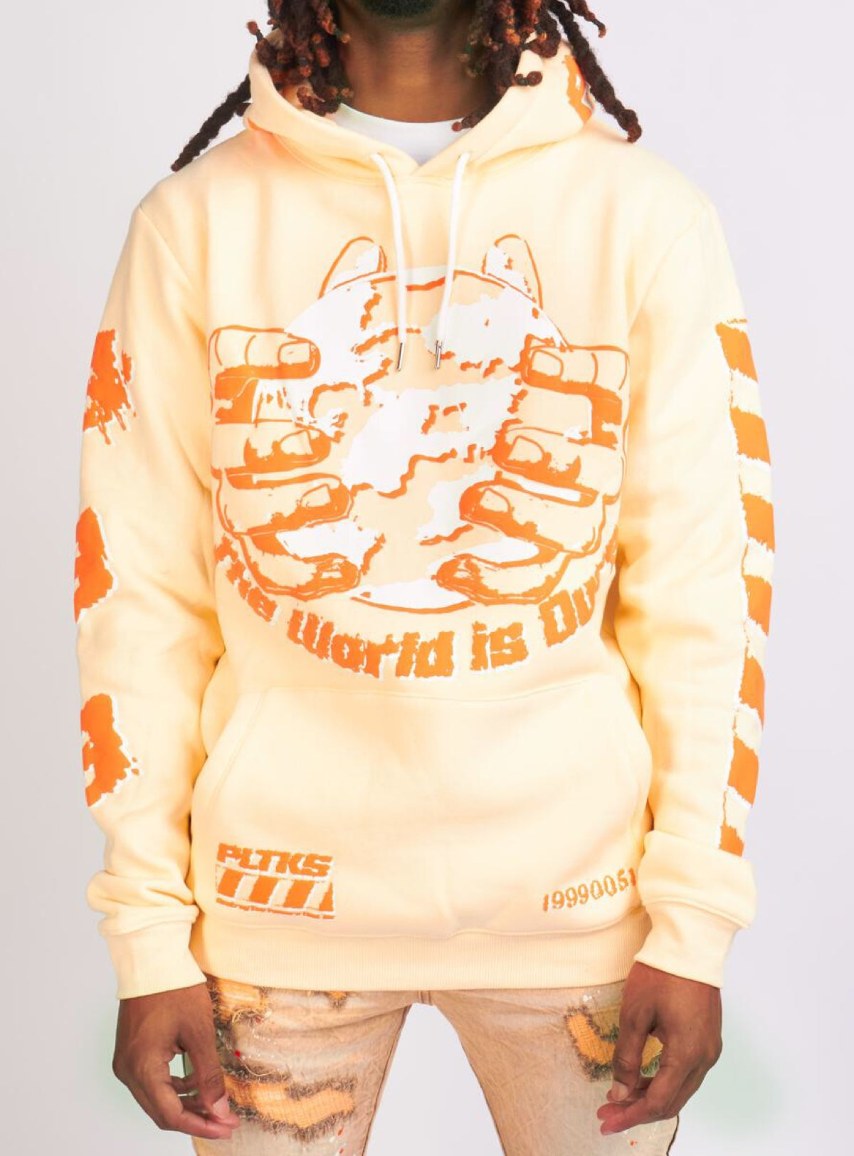 Politics Hoodie - Robertson - Cream And Orange - 303 - Politics