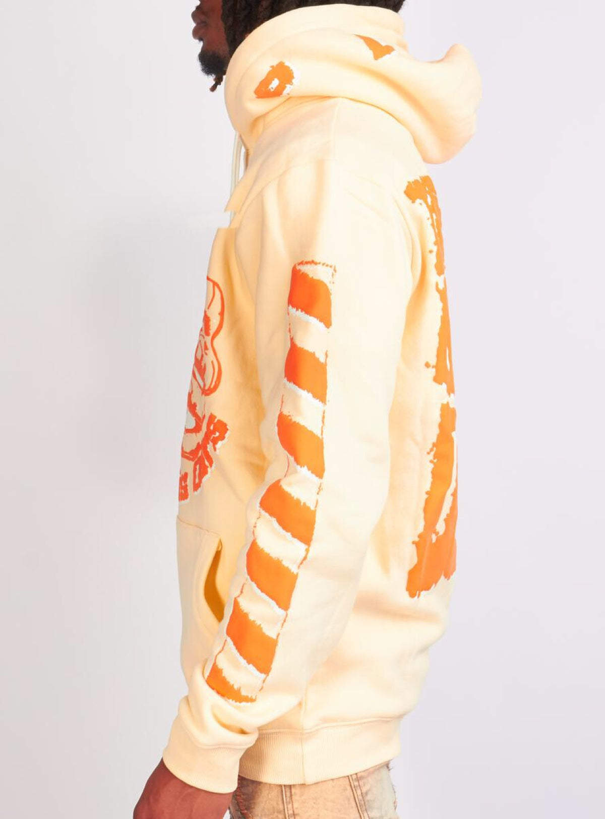 Politics Hoodie - Robertson - Cream And Orange - 303 - Politics