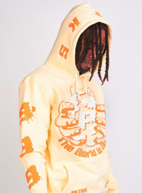 Politics Hoodie - Robertson - Cream And Orange - 303 - Politics
