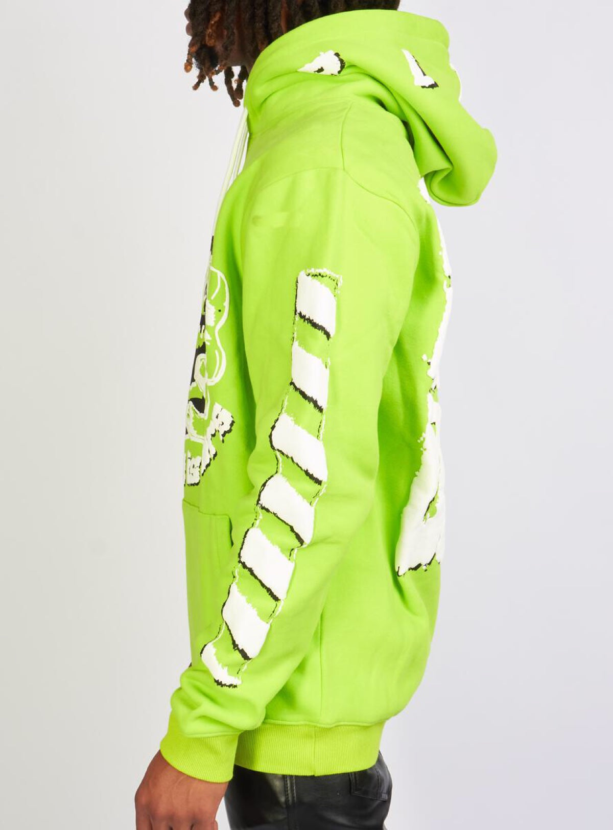 Politics Hoodie Robertson Neon Green And White 301