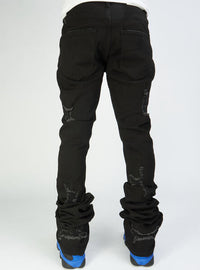 Politics Jeans - Super Stacked Skinny Flare 38" Inseam - Scott - Jett Black - 504